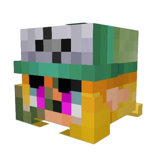Mora8 Minecraft avatar head, 3D render