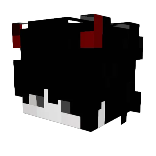 MoraSon02 Minecraft avatar head, 3D render