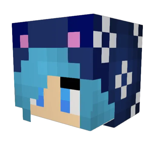Mora_Craft Minecraft avatar head, 3D render