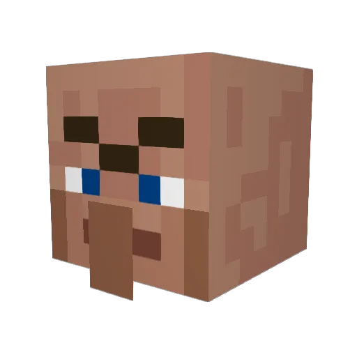 Moraegy Minecraft avatar head, 3D render