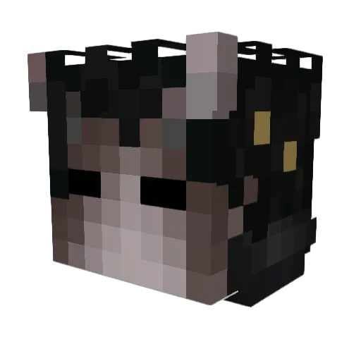 MoragBong Minecraft avatar head, 3D render