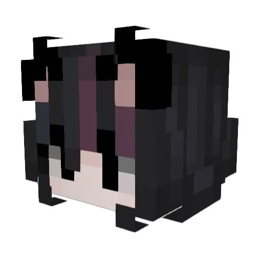 Moraje Minecraft avatar head, 3D render