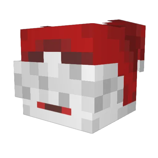 MoralChar Minecraft avatar head, 3D render