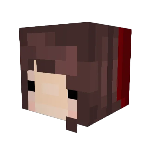 Moranaconda Minecraft avatar head, 3D render
