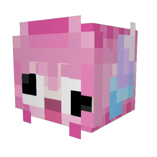 Morandy_ Minecraft avatar head, 3D render
