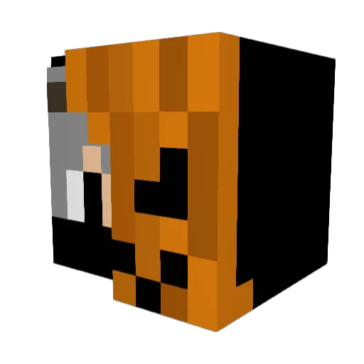 Morangensaft Minecraft avatar head, 3D render