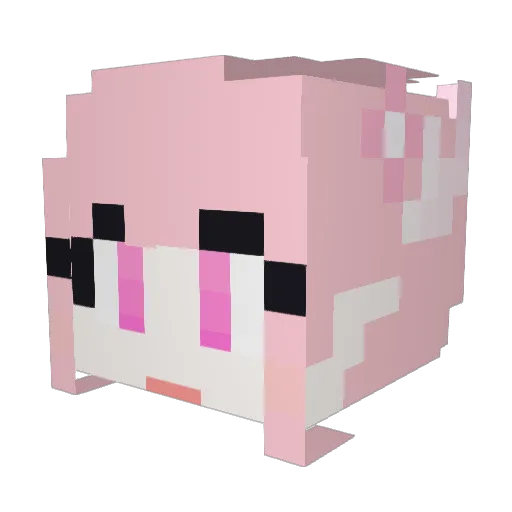 Morarang Minecraft avatar head, 3D render