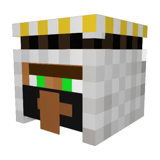Morasaky Minecraft avatar head, 3D render