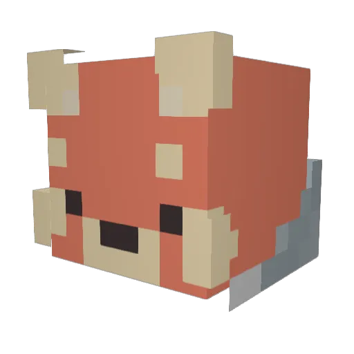 Morathin Minecraft avatar head, 3D render
