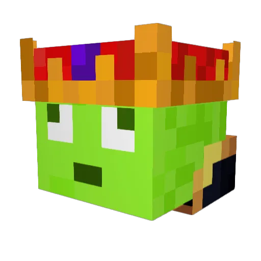 Moratmu Minecraft avatar head, 3D render
