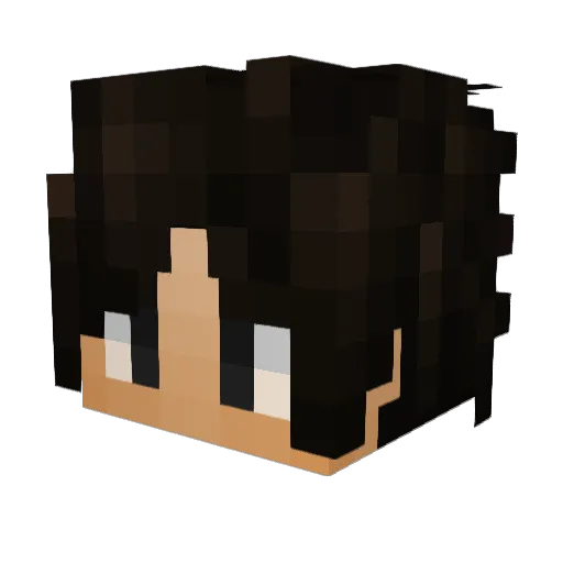 Morato Minecraft avatar head, 3D render