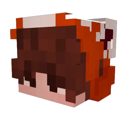 Morax_249 Minecraft avatar head, 3D render