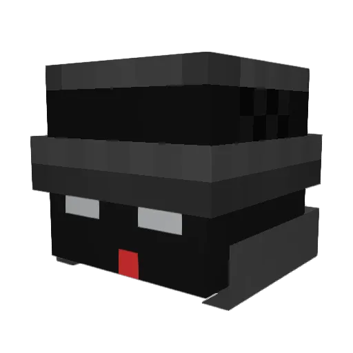 Moraxa Minecraft avatar head, 3D render