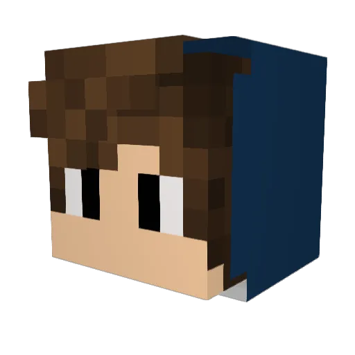 Morbid85 Minecraft avatar head, 3D render