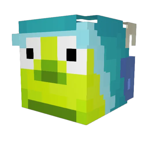 MorbidBanana Minecraft avatar head, 3D render