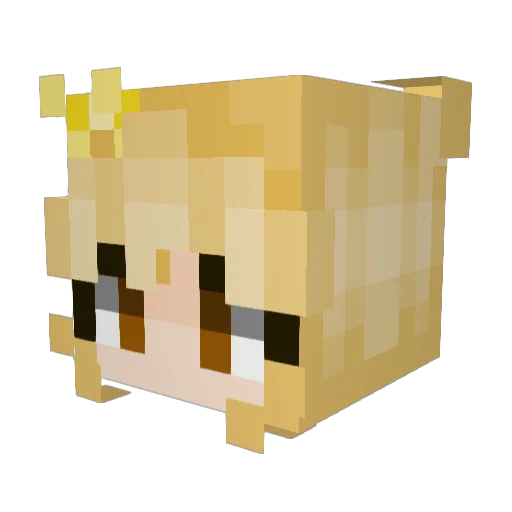 MorbidMoonBeam Minecraft avatar head, 3D render