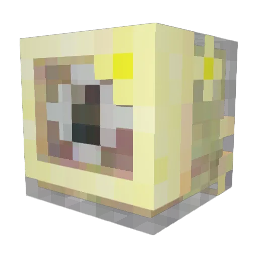 MorbidRadio Minecraft avatar head, 3D render