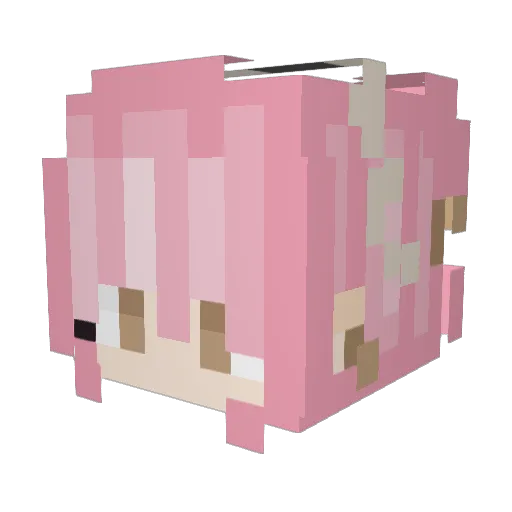 Morbid_1 Minecraft avatar head, 3D render