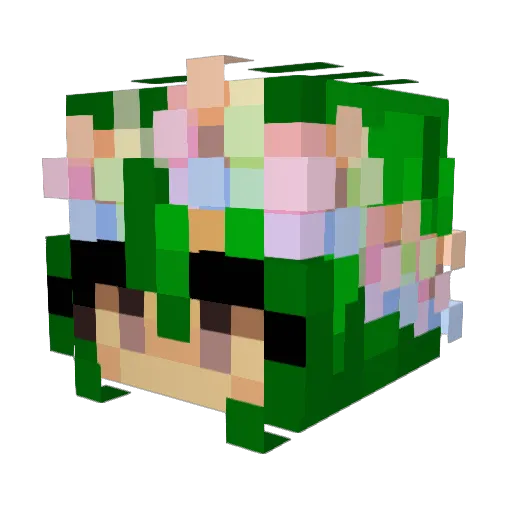 Morbid_Nature15 Minecraft avatar head, 3D render