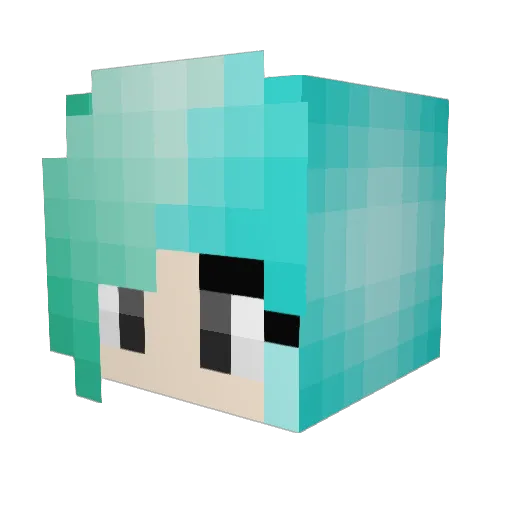 Morbidty Minecraft avatar head, 3D render