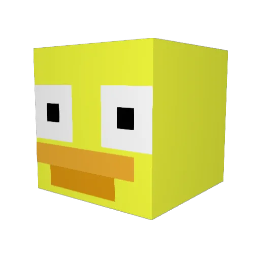 MorbinOogway Minecraft avatar head, 3D render