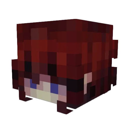 Morbisity Minecraft avatar head, 3D render