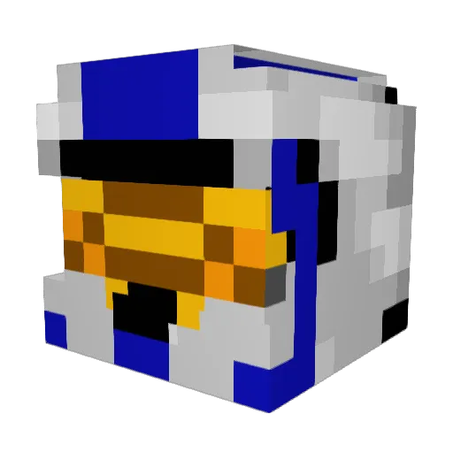 Morcego100 Minecraft avatar head, 3D render