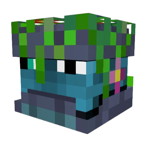 Morcillas Minecraft avatar head, 3D render