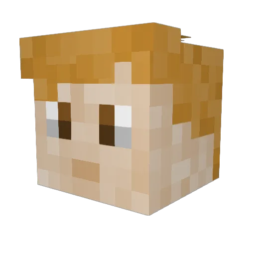 MorcillitaGamer Minecraft avatar head, 3D render