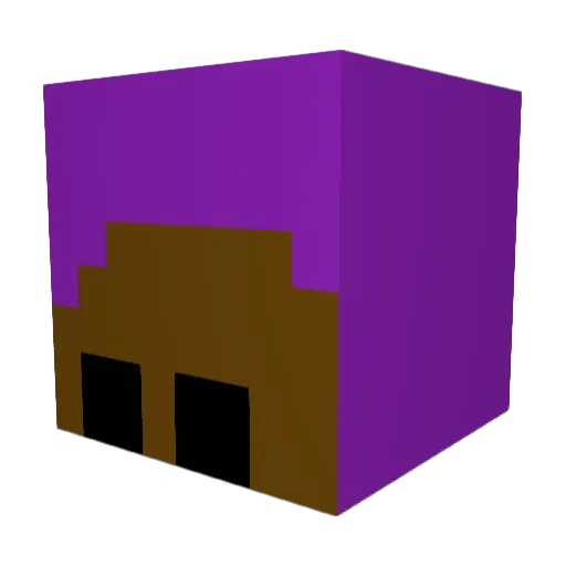Morcrema Minecraft avatar head, 3D render