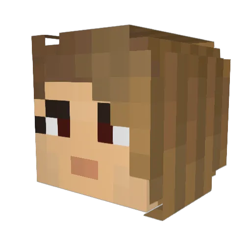 MordaLovesTetris Minecraft avatar head, 3D render
