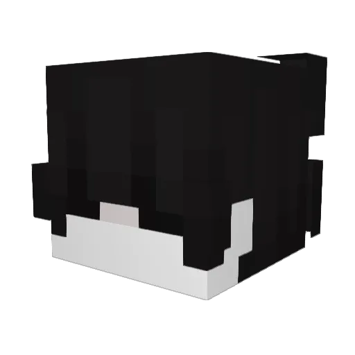 Mordaqs Minecraft avatar head, 3D render