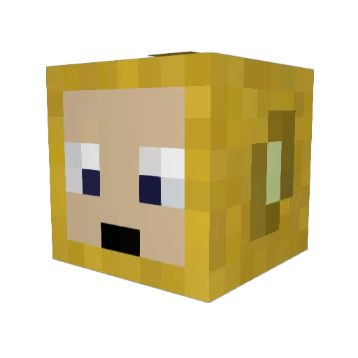 Morddezernat Minecraft avatar head, 3D render
