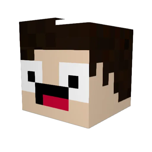 Mordecaii_ Minecraft avatar head, 3D render
