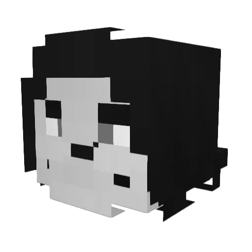 Mordeto Minecraft avatar head, 3D render