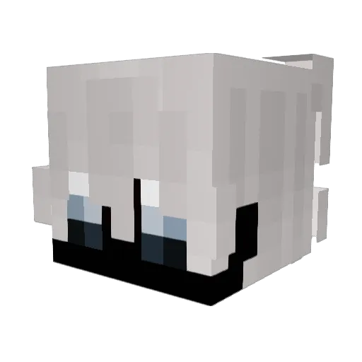 Mordig6a Minecraft avatar head, 3D render
