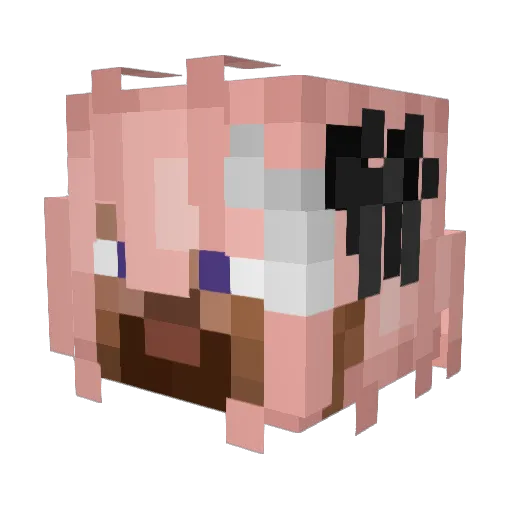 MordogrizMishka Minecraft avatar head, 3D render