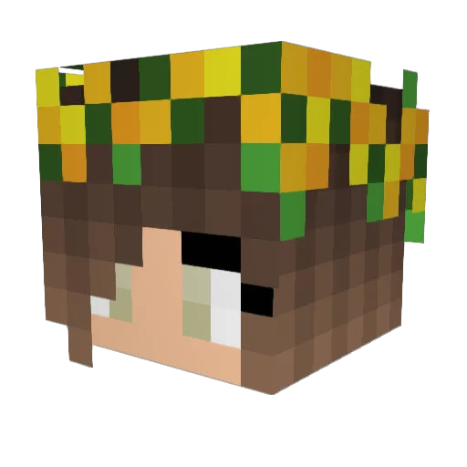 MordorMaiden Minecraft avatar head, 3D render