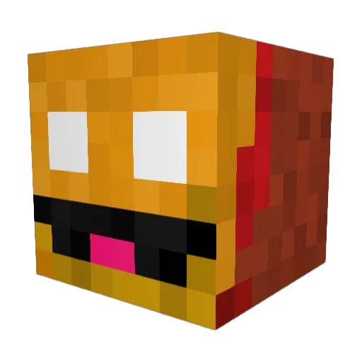 Mordoxodearb Minecraft avatar head, 3D render