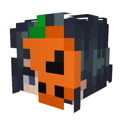 Mordr3d1 Minecraft avatar head, 3D render