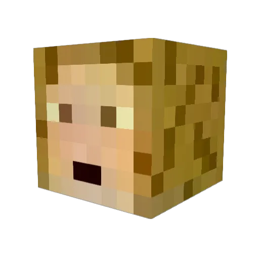 Mordray Minecraft avatar head, 3D render