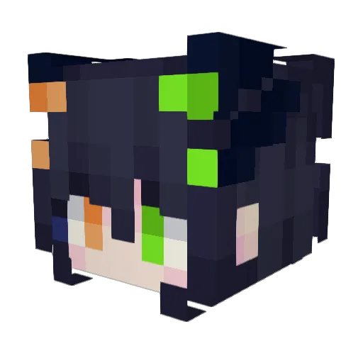 MordredKM Minecraft avatar head, 3D render