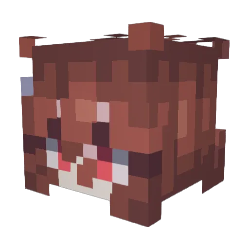 MordredRD Minecraft avatar head, 3D render
