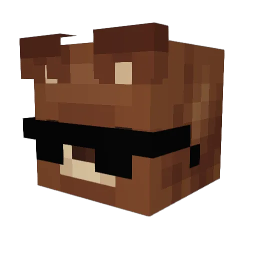 MoreBB_ Minecraft avatar head, 3D render