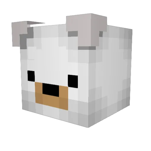 MoreGamesForUs Minecraft avatar head, 3D render