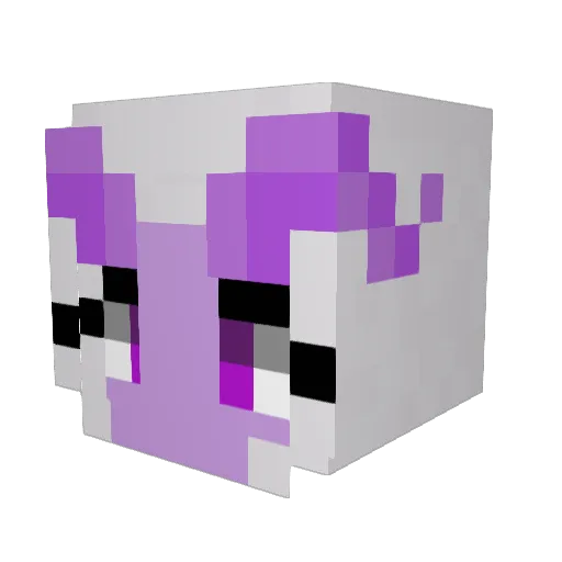 MoreKeen Minecraft avatar head, 3D render