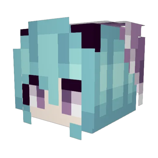 MoreSpenMing Minecraft avatar head, 3D render