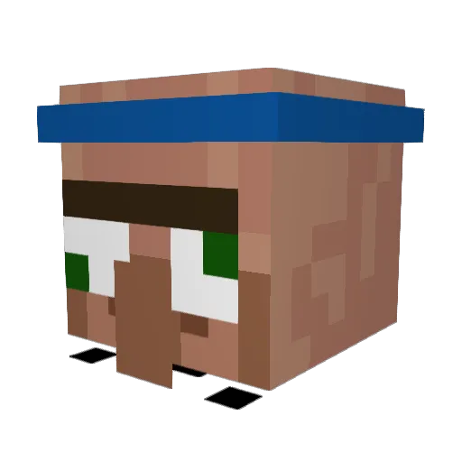 MoreSweat Minecraft avatar head, 3D render