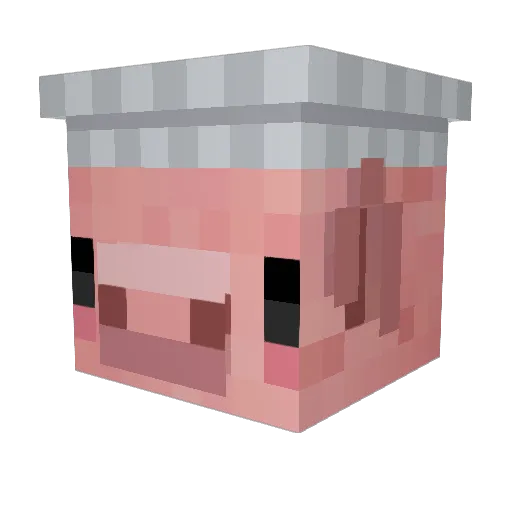 More_Chance Minecraft avatar head, 3D render
