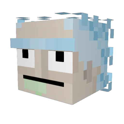More_Fish Minecraft avatar head, 3D render